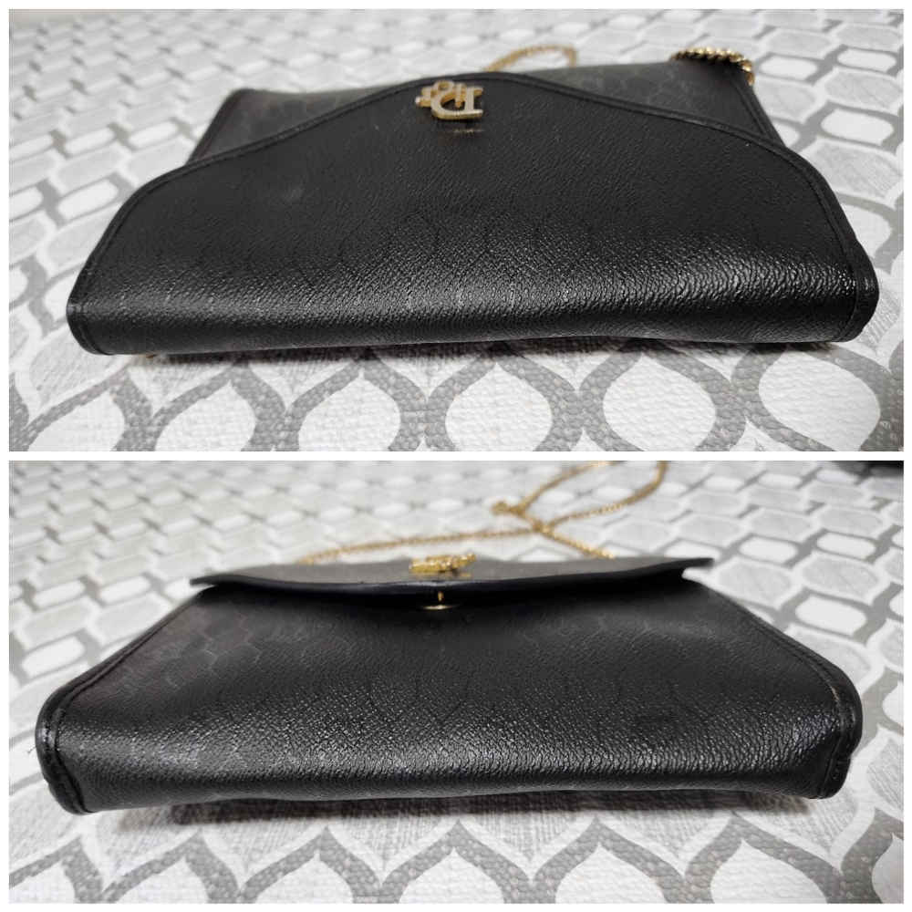 Christian Dior Vintage Leather Shoulder Bag Black - Picture 8 of 13